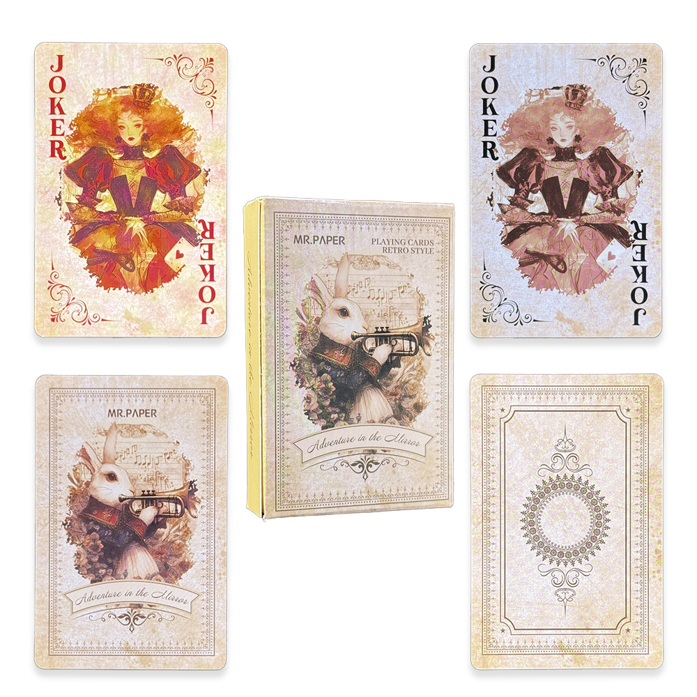 55Pcs Alice in Wonderland Play - Vintage Collectible Playing Cards review and price