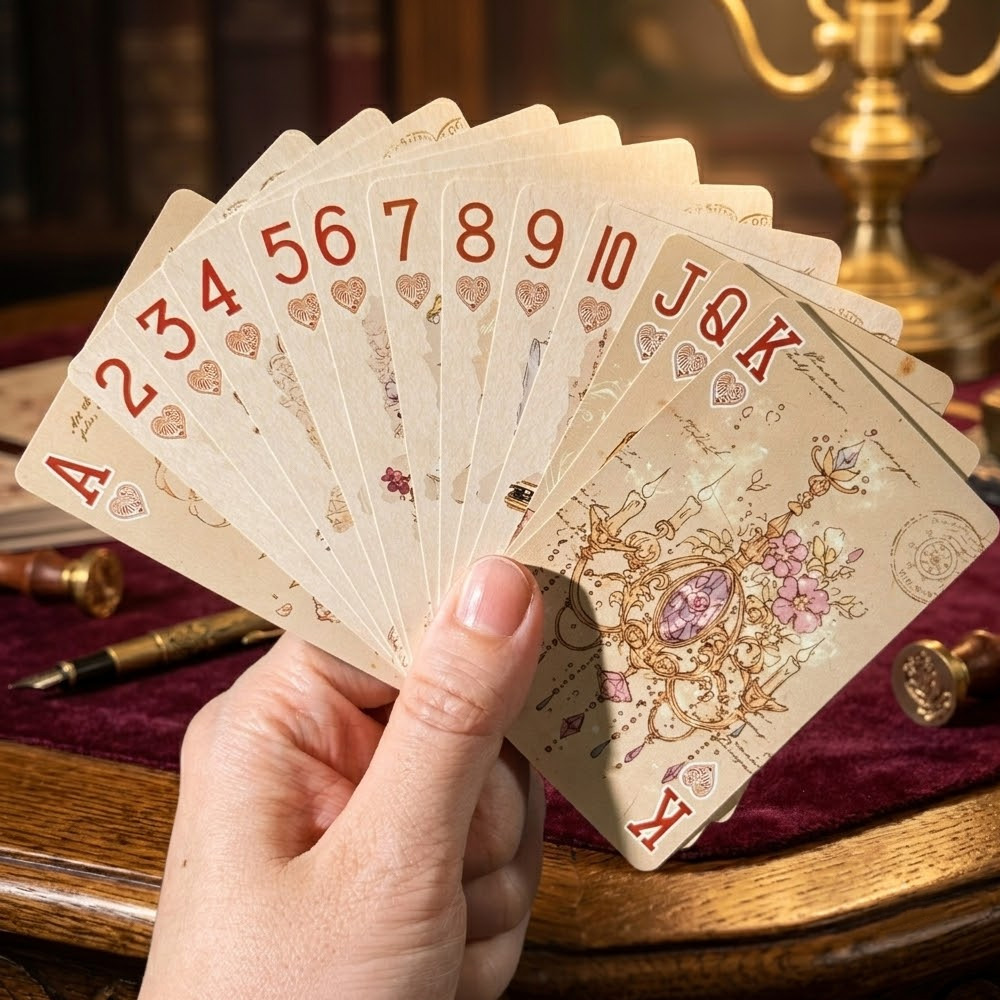 55pcs Vintage Aesthetic Playin - Vintage Collectible Playing Cards review and price