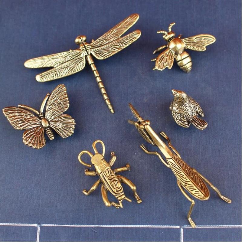 Brass Mini Insect Figurines Vi - Vintage Fairy Figurines Collectible review and price